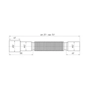 Гофра ANIplast 40х40/50 мм 400-800 мм K406 №2