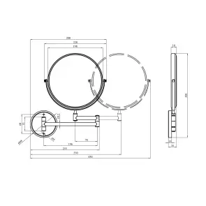 Зеркало косметическое Kroner KRP Graz - GRP1118 №2