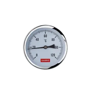 Термометр Karro 1/2" 80 мм 120°С KR-1039 №1