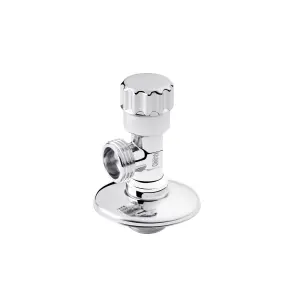 Кран приладовий для підключення Karro 1/2"х1/2" ЗЗ хромований KR-3020 №1