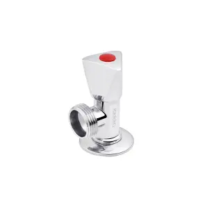 Кран приладовий для підключення Karro 1/2"х3/4" ЗЗ хромований KR-3125 №1