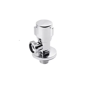 Кран приладовий для підключення Karro 1/2"х3/4" ЗЗ хромований KR-3127 №1