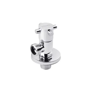 Кран приладовий для підключення Karro 1/2"х1/2" ЗЗ хромований KR-3128 №1
