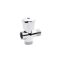 Кран приладовий для підключення магістральний вентильний Karro 1/2"х3/4"х1/2" ВЗЗ хромований KR-3151