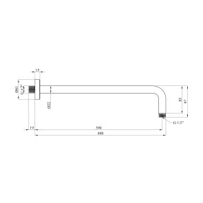 Тримач для душу Kroner Element 2142111401Z-0101 №2