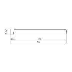 Удлинитель для душевой стойки Kroner KRP-ESG928 №2