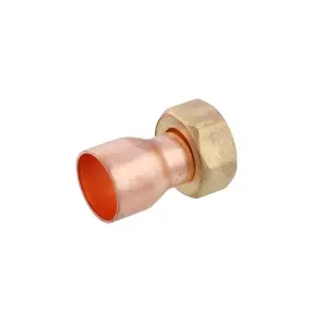 Муфта мідна з накидною гайкою Karro Ду15x3/4" №1