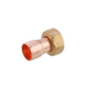 Муфта мідна з накидною гайкою Karro Ду15x1/2" №1