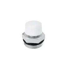 Кран Маєвського Karro 1/2" біла ручка, нікельований KR-85008