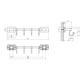Тримач для рушників Kroner KRM Graz - GRP95618-4 №2