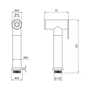 Лійка для гігієнічного душу Kroner KRM - C710 №2