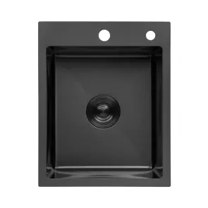 Кухонна мийка Kroner KRP PVD Schwarze - 4050HM (3,0/1,0 мм) №1