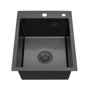 Кухонна мийка Kroner KRP PVD Schwarze - 4050HM (3,0/1,0 мм) №3