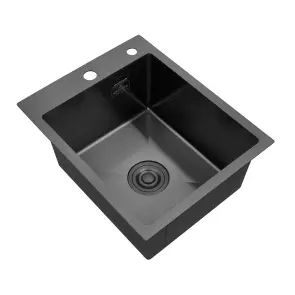 Кухонна мийка Kroner KRP PVD Schwarze - 4050HM (3,0/1,0 мм) №4
