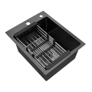 Кухонна мийка Kroner KRP PVD Schwarze - 4050HM (3,0/1,0 мм) №5