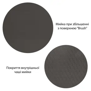 Кухонная мойка Kroner KRP Schwarze - SET7545F4HM PVD (3.0/0.8 мм) №9