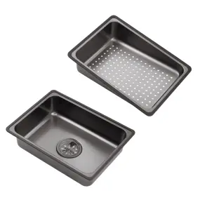 Кухонная мойка Kroner KRP Schwarze - SET7545F4HM PVD (3.0/0.8 мм) №14