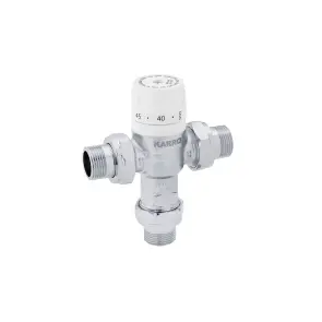 Змішувальний термостатичний кран Karro 3/4" ЗЗЗ нікельований KR1081 №3