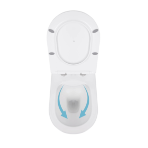 Готове рішення Qtap для ванної кімнати: підвісний унітаз Swan Rimless 520x360x320 + комплект інсталяції Standard (лінійна клавіша Chrome) №6