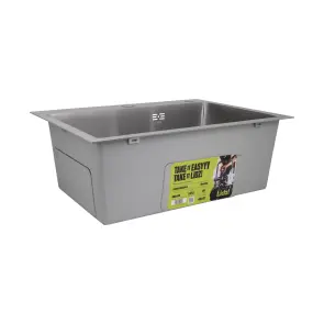 Мойка для кухни встроенная Lidz Handmade H5843 Brushed Steel 3,0/1,0 мм LDH5843BRU49442 №4