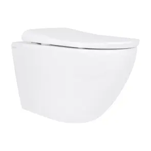 Унітаз підвісний Qtap Robin ML Ultra Quiet 520x365x365 мм, з сидінням Soft-close MagLock, White QTROBML26W49623 №1