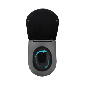 Унітаз підвісний Qtap Taurus Ultra Quiet 515×360×350 мм, Matt Black, з сидінням Slim Duroplast / Soft-close / Quick Release QTTAU28BLM50504 №6