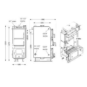 Котел твердопаливний сталевий Thermo Alliance Ferrum Plus V 5.0 FSF+ 20 №2