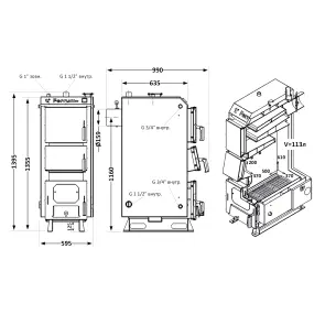 Котел твердопаливний сталевий Thermo Alliance Ferrum Plus V 5.0 FSF+ 30 №2