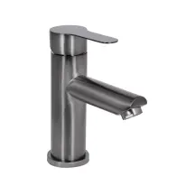 Змішувач для раковини Brinex Pure 001F низький Gunmetal Black BRIPUR001FGRP