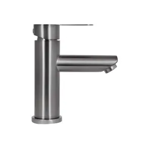 Смеситель для раковины Brinex Pure 001F низкий Gunmetal Black BRIPUR001FGRP №4
