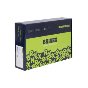Смеситель для раковины Brinex Pure 001F низкий Gunmetal Black BRIPUR001FGRP №8