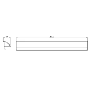 Декоративна планка для піддона та ванни Qtap Water cover WHI60201401 №2