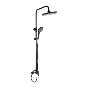 Душова система для душу Qtap Jay на два споживача QTJAY110BLM45550 Black Matt №1