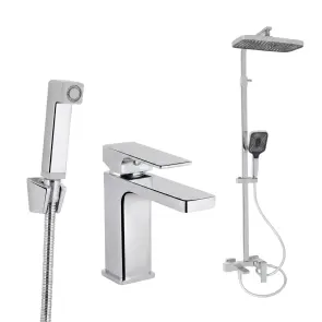 Змішувач Qtap Gemini QTGEM272CRM45689 та душова система Qtap Gemini 51103KNC №1