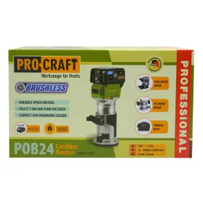Акумуляторний фрезер Procraft POB24 та Рубанок Procraft PE20BL(1 АКБ 4А і ЗП) №20