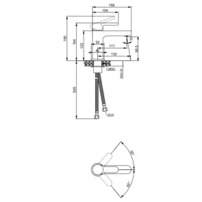 Смеситель латунный для раковины Lidz Astra 001F (k35) LDAST001FCRM48085 Chrome №9