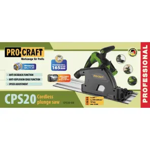 Акумуляторна занурювальна пила Procraft CPS20 (без акб та зп) №2