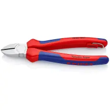 Кусачки боковые (бокорезы), диаметр 4,0мм, 180мм KNIPEX 7005180 T BK, со страховочным креплением, хромированные купить в Киеве