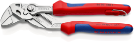 Кліщі переставні-гайковий ключ, діаметр 40мм KNIPEX 86 05 180 T, зі страхувальним кріпленням, хромовані