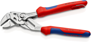 Кліщі переставні-гайковий ключ, діаметр 40мм KNIPEX 86 05 180 T BK, зі страхувальним кріпленням, хромовані №2