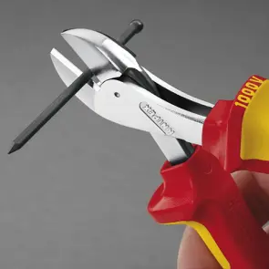 Кусачки бокові (бокорізи) компактні X-Cut, діаметр 12,0мм, 160мм VDE KNIPEX 73 06 160 Т BK, зі страхувальним кріпленням, хромова №2