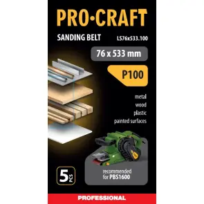 Стрічка шліфувальна Procraft LS76x533.100 (5 шт) №2