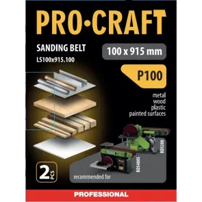 Стрічка шліфувальна Procraft LS100x915.100 (5 шт) №2