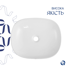 Смеситель для раковины Lidz Nexus 001FH (k35) LDNEX001FHNKS49185 Nickel + Раковина накладная Qtap Aquarius 470x380x120 мм, Marble, прямоугольная, с донным клапаном QTAQA188MR49782 №13