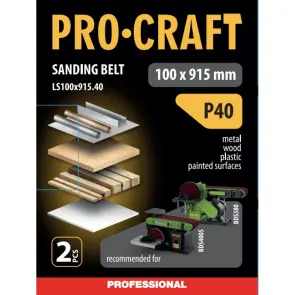 Стрічка шліфувальна Procraft LS100x915.40 (5 шт) №2