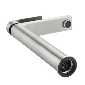 Змішувач для раковини високий Lidz Nexus 001FH (k35) LDNEX001FHNKS49185 Nickel + Комплект Qtap Dove: Раковина накладна Овальна 415x340x140 мм White + Донний клапан PU02 №6