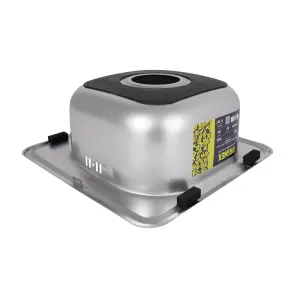 Змішувач для кухНі U-образний Brinex Pure 015F U-образний Chrome BRIPUR015FCRM + Кухонна мийка Brinex 3838 0,6 мм Satin (BRIN3835SAT06) №13