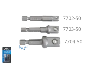 Набір перехідників 1/4" & 3/8" & 1/2" 3 од. №1