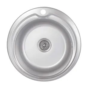 Кухонна мийка Brinex 510-D 0,8 мм Satin (BRIN510SAT08) + Змішувач для кухНі Lidz Nicole 014F (k35) LDNIC014FCRM22009 Chrome №2
