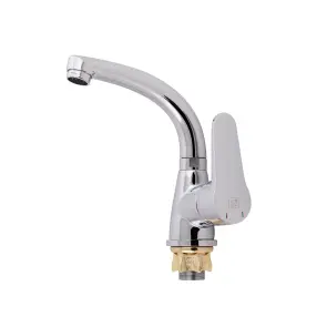 Кухонна мийка Brinex 510-D 0,8 мм Satin (BRIN510SAT08) + Змішувач для кухНі Lidz Nicole 014F (k35) LDNIC014FCRM22009 Chrome №12